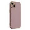 Apple iPhone 13 Kılıf Volet Silikon - Mor
