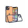Apple iPhone 13 Mini Kılıf Miami Şeffaf Silikon - Lacivert