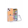 Apple iPhone 13 Mini Kılıf Miami Şeffaf Silikon - Lila