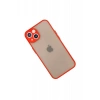 Apple iPhone 13 Mini Kılıf Montreal Silikon Kapak - Kırmızı