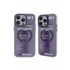 Apple iPhone 13 Pro Kılıf Apollo Magneticsafe Desenli Kapak - Apollo Mor - 3