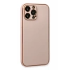Apple iPhone 13 Pro Kılıf Coco Deri Silikon Kapak - Pembe