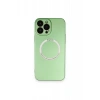 Apple iPhone 13 Pro Kılıf Jack Magneticsafe Lens Silikon - Yeşil