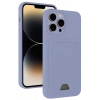 Apple iPhone 13 Pro Kılıf Kelvin Kartvizitli Silikon - Lila