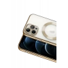 Apple iPhone 13 Pro Kılıf Kross Magneticsafe Kapak - Gold