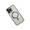 Apple iPhone 13 Pro Kılıf Magneticsafe Lazer Silikon - Mor