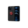 Apple iPhone 13 Pro Kılıf Range Yüzüklü Silikon - Siyah-Kırmızı
