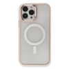 Apple iPhone 13 Pro Kılıf Room Magneticsafe Silikon - Pudra