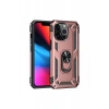 Apple iPhone 13 Pro Kılıf Sofya Yüzüklü Silikon Kapak - Rose