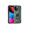 Apple iPhone 13 Pro Kılıf Sofya Yüzüklü Silikon Kapak - Yeşil
