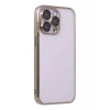 Apple iPhone 13 Pro Max Kılıf Lensli Silikon - Gold