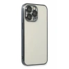 Apple iPhone 13 Pro Max Kılıf Lensli Silikon - Siyah