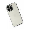 Apple iPhone 13 Pro Max Kılıf Lensli Silikon - Siyah