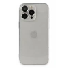 Apple iPhone 13 Pro Max Kılıf Luko Lens Silikon - Gümüş