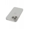 Apple iPhone 13 Pro Max Kılıf Luko Lens Silikon - Gümüş