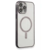 Apple iPhone 13 Pro Max Kılıf Magneticsafe Lazer Silikon - Siyah