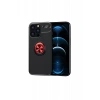 Apple iPhone 13 Pro Max Kılıf Range Yüzüklü Silikon - Siyah-Kırmızı