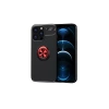 Apple iPhone 13 Pro Max Kılıf Range Yüzüklü Silikon - Siyah-Kırmızı