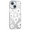 Apple iPhone 14 Floral Magsafe Kapak - Beyaz