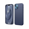 Apple iPhone 14 Kılıf First Silikon - Lacivert
