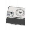 Apple iPhone 14 Kılıf Joke Simli Magneticsafe Kılıf - Gümüş