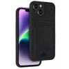 Apple iPhone 14 Kılıf Kelvin Kartvizitli Silikon - Siyah