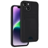 Apple iPhone 14 Kılıf Kelvin Kartvizitli Silikon - Siyah
