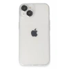Apple iPhone 14 Kılıf Luko Lens Silikon - Gümüş