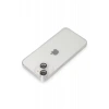 Apple iPhone 14 Kılıf Luko Lens Silikon - Gümüş