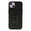 Apple iPhone 14 Kılıf Pars Lens Yüzüklü Silikon - Siyah