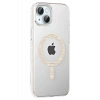Apple iPhone 14 Move Taşlı Magsafe Kapak - Pembe