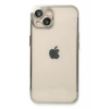 Apple iPhone 14 Plus Kılıf Lensli Silikon - Gümüş