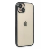 Apple iPhone 14 Plus Kılıf Lensli Silikon - Siyah