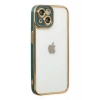 Apple iPhone 14 Plus Kılıf Liva Lens Silikon - Yeşil