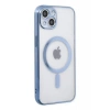 Apple iPhone 14 Plus Kılıf Magneticsafe Lazer Silikon - Sierra Blue