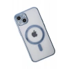 Apple iPhone 14 Plus Kılıf Magneticsafe Lazer Silikon - Sierra Blue