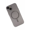 Apple iPhone 14 Plus Kılıf Moshi Lens Magneticsafe Silikon - Füme