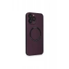 Apple iPhone 14 Pro Kılıf Jack Magneticsafe Lens Silikon - Mürdüm