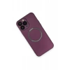 Apple iPhone 14 Pro Kılıf Jack Magneticsafe Lens Silikon - Mürdüm