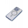 Apple iPhone 14 Pro Kılıf Joke Simli Magneticsafe Kılıf - Mavi