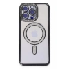 Apple iPhone 14 Pro Kılıf Joke Simli Magneticsafe Kılıf - Siyah