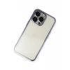 Apple iPhone 14 Pro Kılıf Lensli Silikon - Mor