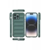Apple iPhone 14 Pro Kılıf Optimum Silikon - Koyu Yeşil
