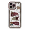 Apple iPhone 14 Pro Kılıf Sweet Desenli Silikon Kapak - Şeffaf