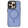 Apple iPhone 14 Pro Max Kılıf Anka PC Magneticsafe Sert Metal Kapak - Sierra Blue