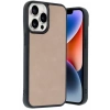 Apple iPhone 14 Pro Max Kılıf Aras Deri Kapak - Pudra