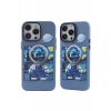 Apple iPhone 14 Pro Max Kılıf Desenli Kapak - Mavi - 1