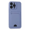 Apple iPhone 14 Pro Max Kılıf Kelvin Kartvizitli Silikon - Lila