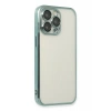 Apple iPhone 14 Pro Max Kılıf Lensli Silikon - Yeşil