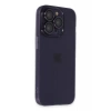 Apple iPhone 14 Pro Max Kılıf Luko Lens Silikon - Derin Mor